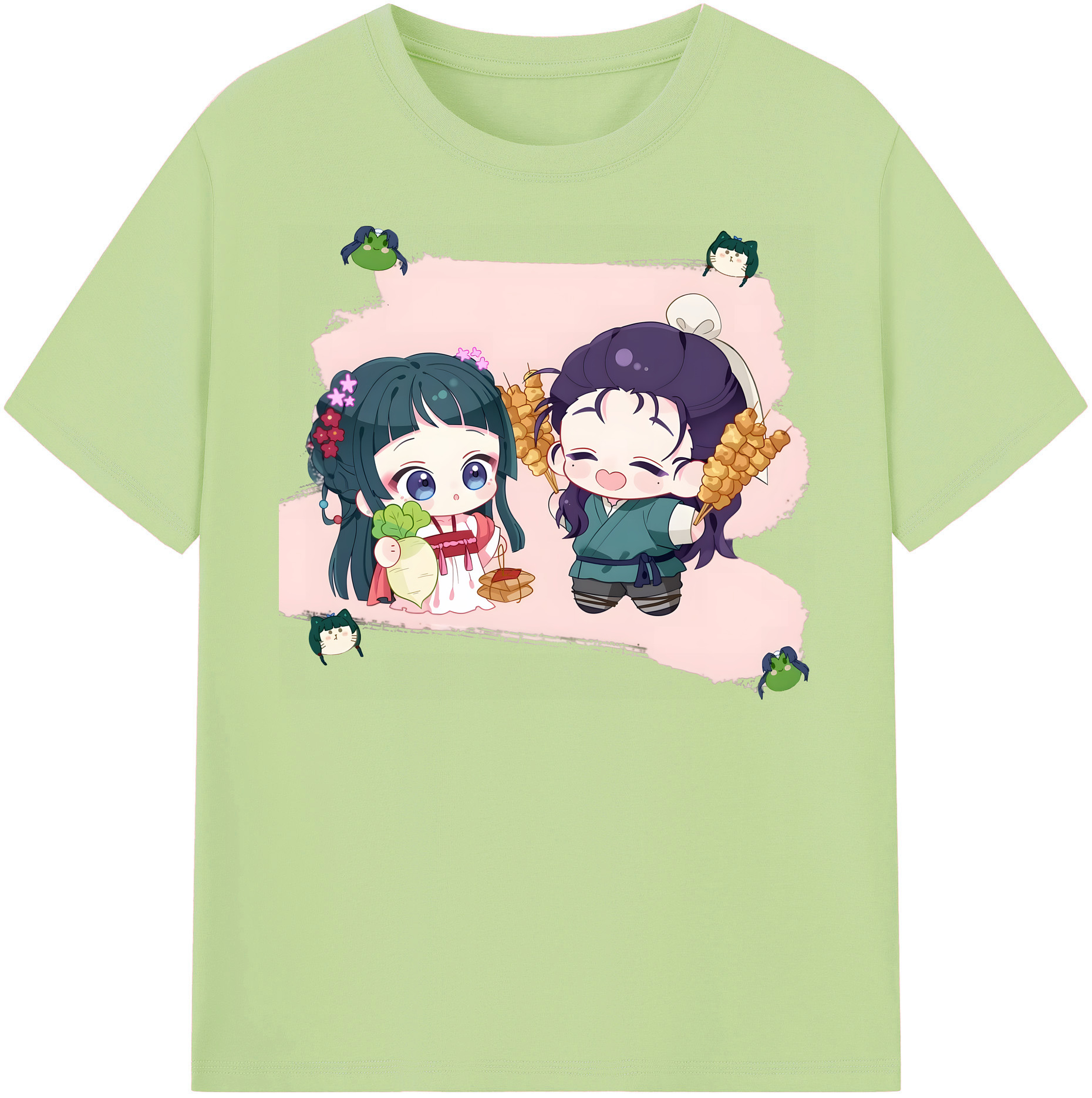 （画像用） 薬屋のひとりごと The Apothecary Diaries 綿100％半袖Tシャツ（フロントプリント）